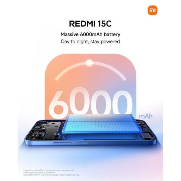 XIAOMI Redmi 15C 6.9'' 6GBRAM/128GB ROM Android 15 -Midnight Black