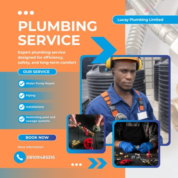 Reliable Plumbing Services in Nigeria – Water Pump Repair, Piping & Installations