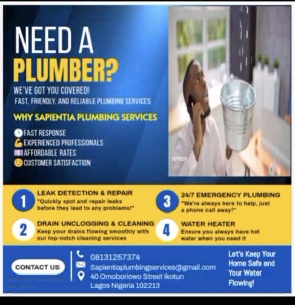 Sapientia Plumbing Lagos – 24/7 Residential & Commercial Plumbing Services
