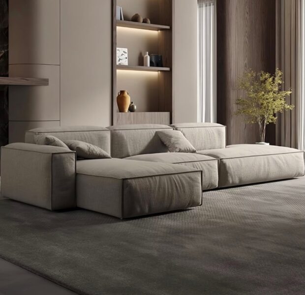 Luxury Bespoke Sofa Set in Nigeria – Aryville Modern Sectional Couch (Premium Living Room Furniture)