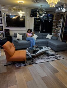 Modern L-Shape Sofa in Lekki Lagos – Premium Contemporary Couch