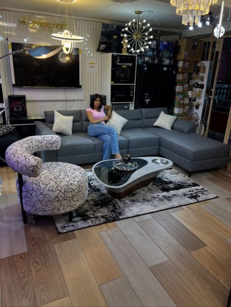 Modern L-Shape Sofa in Lekki Lagos – Premium Contemporary Couch