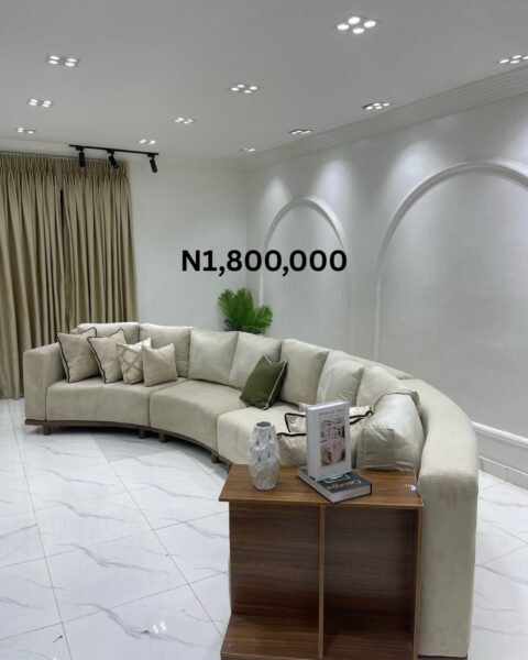 Luxury Custom L-Shape Sofa in Nigeria – Premium Sectional Couch (Made-to-Order with Warranty)