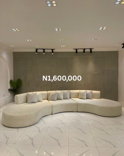 Luxury Custom L-Shape Sofa in Nigeria – Premium Sectional Couch (Made-to-Order with Warranty)