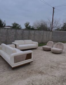 Custom Sofa Set (3+3+1+1) in Nigeria – Luxury Living Room Furniture with Nationwide Delivery