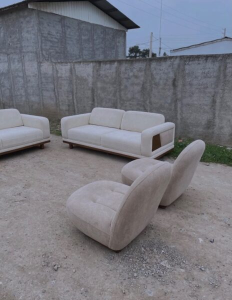 Custom Sofa Set (3+3+1+1) in Nigeria – Luxury Living Room Furniture with Nationwide Delivery