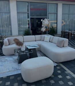 Luxury L-Shape Sofa Set with Ottoman for Sale in Lekki Lagos