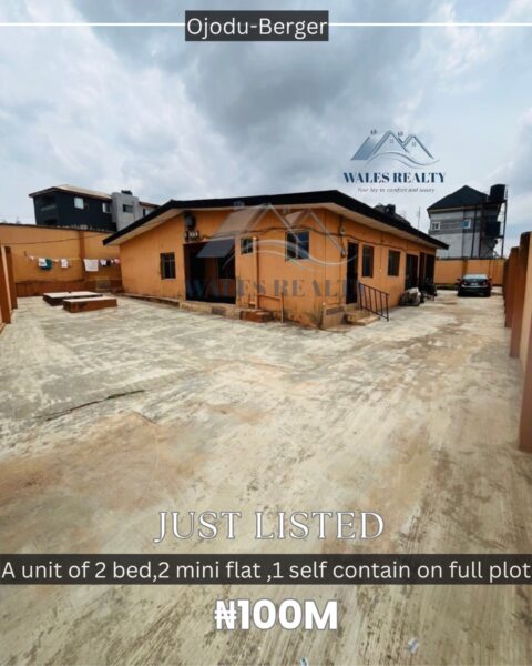 Distress Sale: Bungalow with Multiple Units on Full Plot in Ojodu Berger Lagos