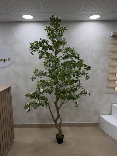 Artificial Gardenia Tree – Luxury Indoor Decorative Plant (220cm)
