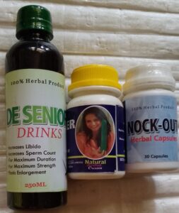 De Senior Men Drink+Nock Out Herbal Capsule+Topnotch Cucumber Cream for Penis Enlargement For Sale in Lagos