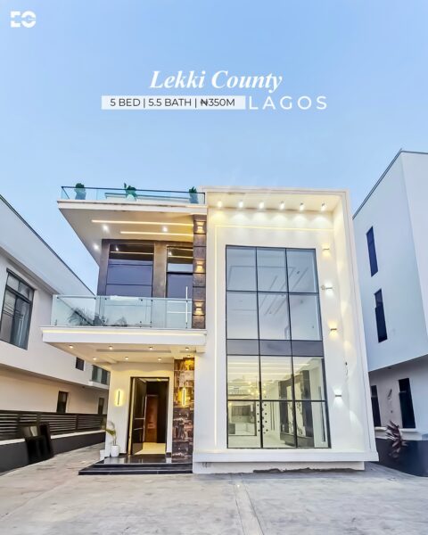 5 Bedroom Detached Luxury House for Sale in Lekki Ikota Lagos – Newly Built with Modern Features