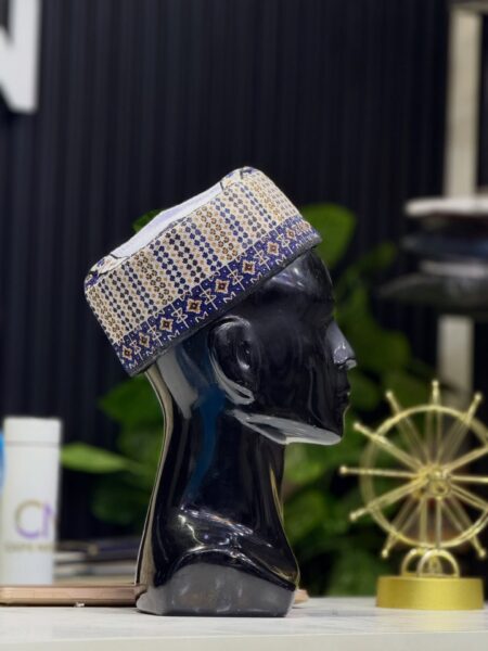 Luxury Handwoven Men’s Cap (Fila) for Sale in Nigeria – Premium Traditional Cap