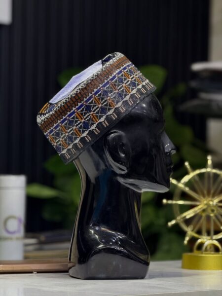 Luxury Handwoven Men’s Cap (Fila) for Sale in Nigeria – Premium Traditional Cap