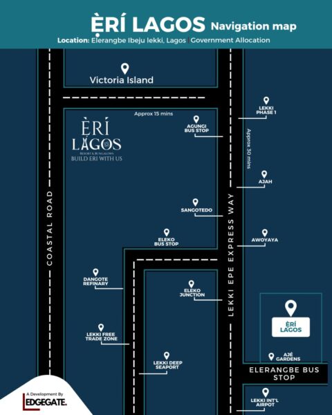 Luxury 3 & 4 Bedroom Bungalows at Ẹ̀rí Lagos, Ibeju-Lekki